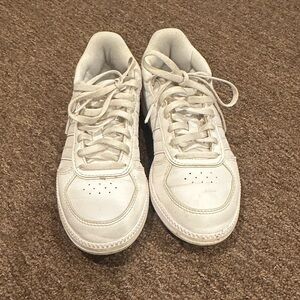 EUC Adidas Women's Classic White Leather Sneakers Sz 6 cloud foam
